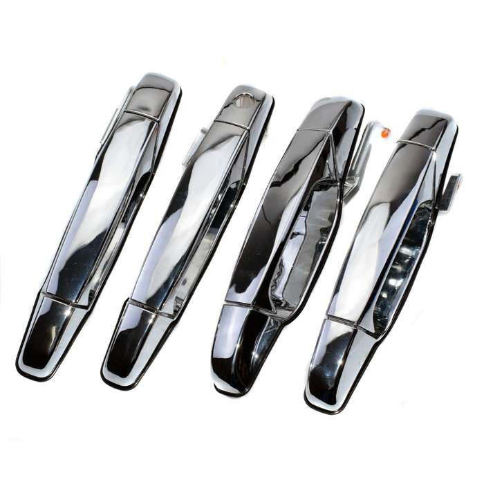 Outside Chrome Door Handles Set 4Pcs For Chevrolet Tahoe Silverado GMC Sierra