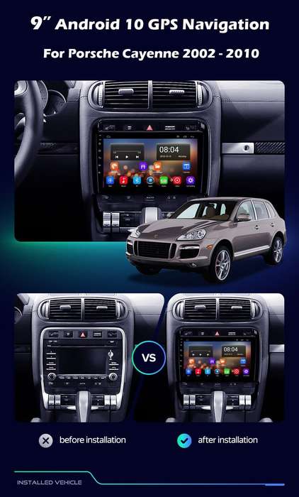 9" Android 11 Touch Screen Car Stereo For Porsche Cayenne 2002-2010 BT GPS Radio