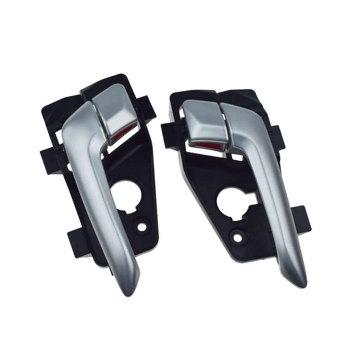 Rear Left &amp; Right Interior Door Handles Silver Pair For Kia Picanto 2011-2016