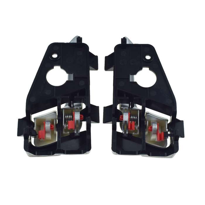 Rear Left &amp; Right Interior Door Handles Silver Pair For Kia Picanto 2011-2016