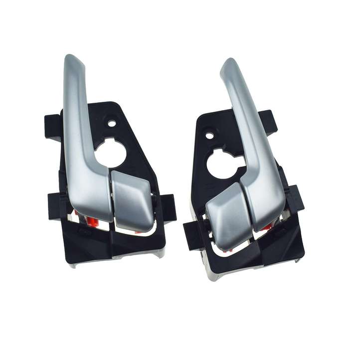 Rear Left &amp; Right Interior Door Handles Silver Pair For Kia Picanto 2011-2016