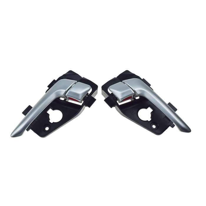 Rear Left &amp; Right Interior Door Handles Silver Pair For Kia Picanto 2011-2016