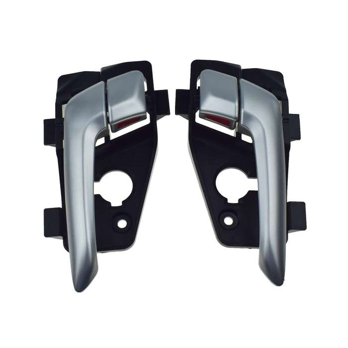 Rear Left &amp; Right Interior Door Handles Silver Pair For Kia Picanto 2011-2016