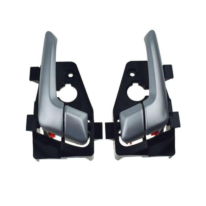 Rear Left &amp; Right Interior Door Handles Silver Pair For Kia Picanto 2011-2016