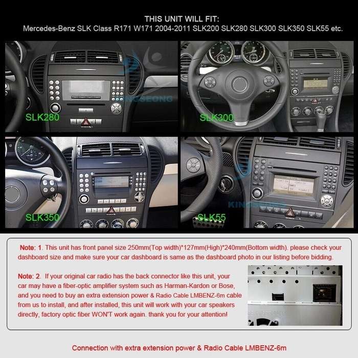 9" Android 12 CarPlay Car Stereo Radio GPS For Mercedes R171 SLK280 SLK350 55AMG