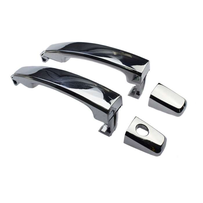 Chrome Exterior Door Handle 2PCS Front Left &amp; Right For Chevrolet Aveo 2007-2009