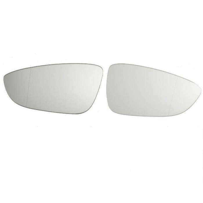 Mirror Glass w/ Backing Plate For VW PASSAT B7 2011-2015 Pair