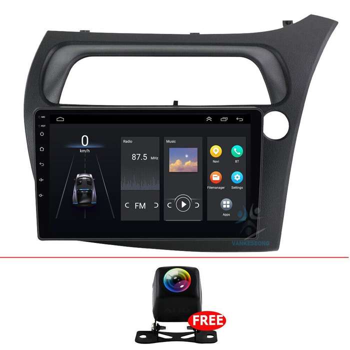 9" Android 11 Touch Screen GPS Sat Nav Wifi Car Radio For Honda Civic Hatchback