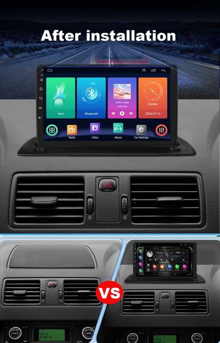 9 GPS Head Unit Android 13 For Volvo XC90 2004-2014 Car Stereo Radio DAB+BT+Cam