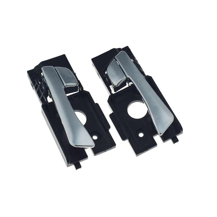 Front Left &amp; Right Interior Door Handles Pair Chrome For Hyundai Accent 2012-17