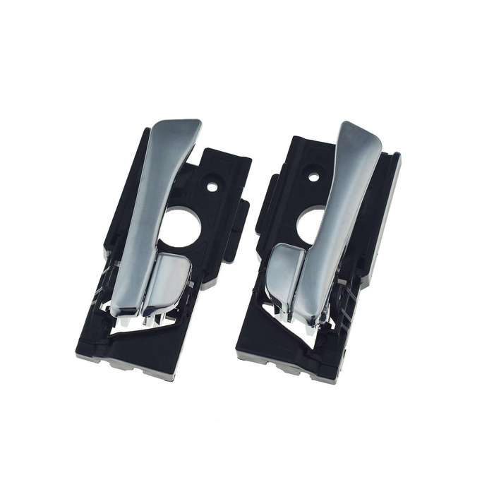 Front Left &amp; Right Interior Door Handles Pair Chrome For Hyundai Accent 2012-17