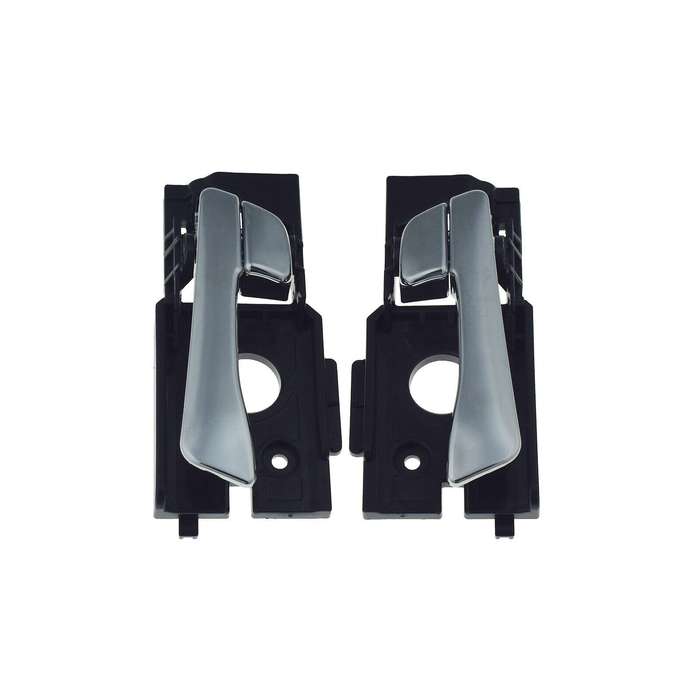 Front Left &amp; Right Interior Door Handles Pair Chrome For Hyundai Accent 2012-17