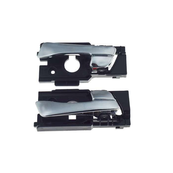 Front Left &amp; Right Interior Door Handles Pair Chrome For Hyundai Accent 2012-17