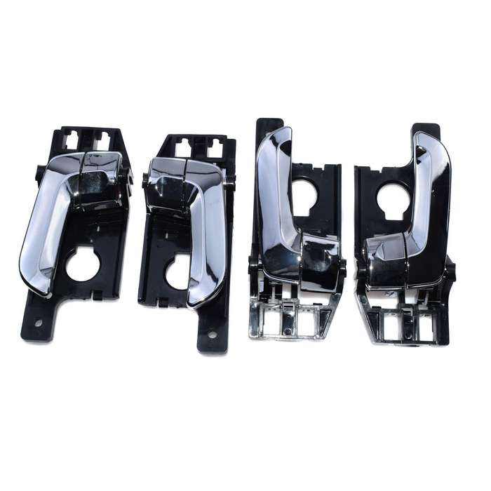 4Pcs Interior Door Handles Chrome Left &amp; Right Side For Kia Sportage 2005-2010