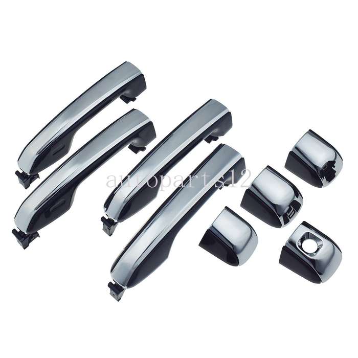 Set of 4 Exterior Door Handles Chrome FL FR RL RR For Lexus GX460 2010-2021