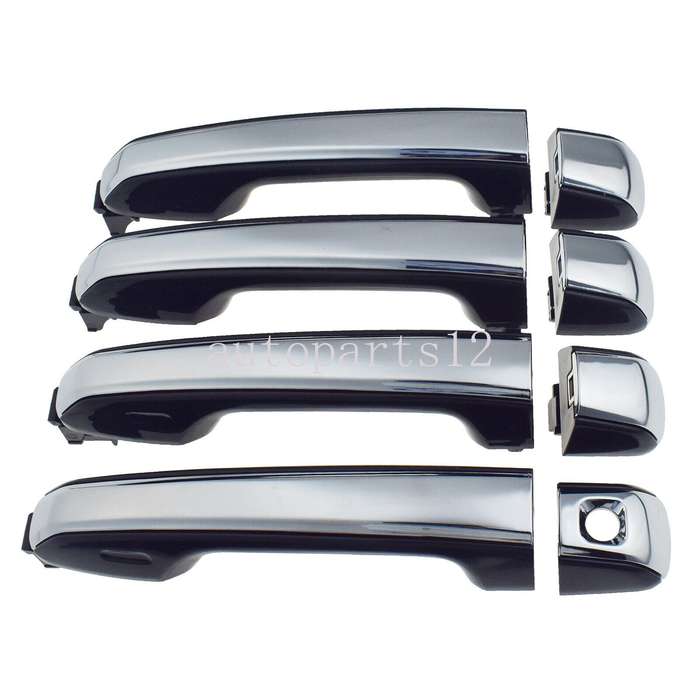 Set of 4 Exterior Door Handles Chrome FL FR RL RR For Lexus GX460 2010-2021
