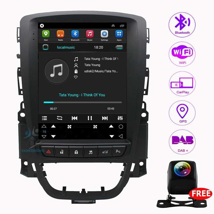 9.7" Android 11 Touch Screen Head Unit BT DAB Radio For Vauxhall Astra 2010-2014