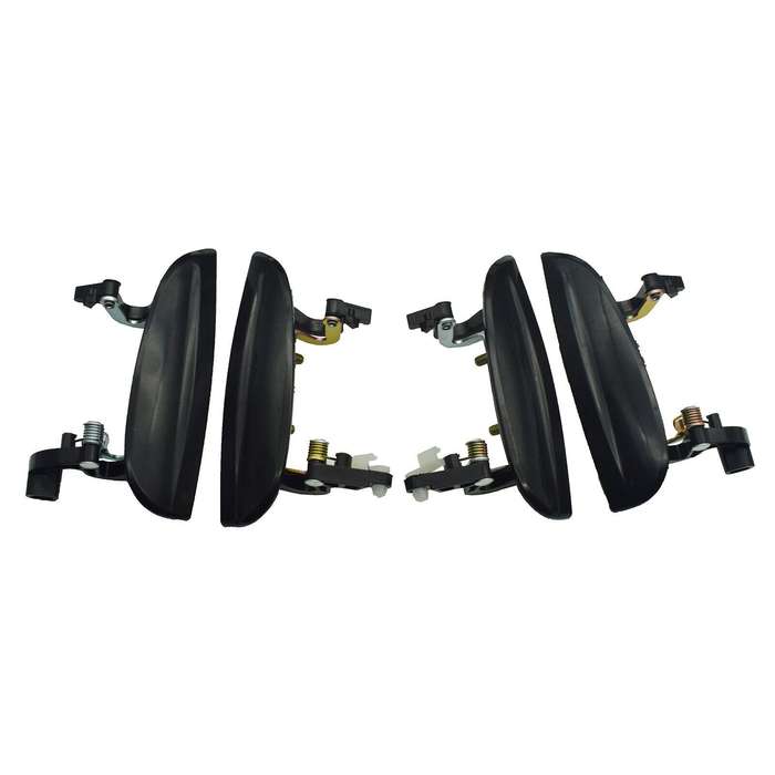 Black Exterior Outside Door Handles Set of 4 FL FR RL RR For 2003-2005 Kia Rio