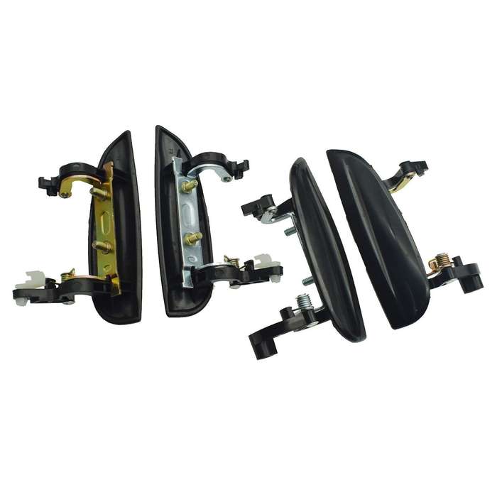 Black Exterior Outside Door Handles Set of 4 FL FR RL RR For 2003-2005 Kia Rio