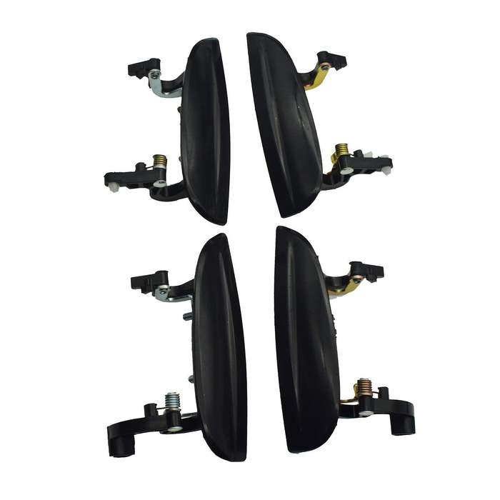 Black Exterior Outside Door Handles Set of 4 FL FR RL RR For 2003-2005 Kia Rio
