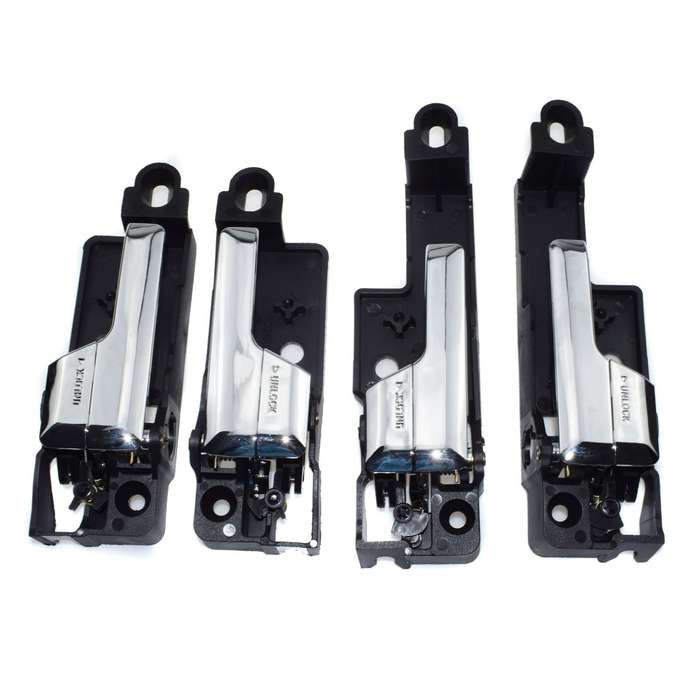 4Pcs Front Rear Left Right Inside Interior Chrome Door Handle For Ford Fusion