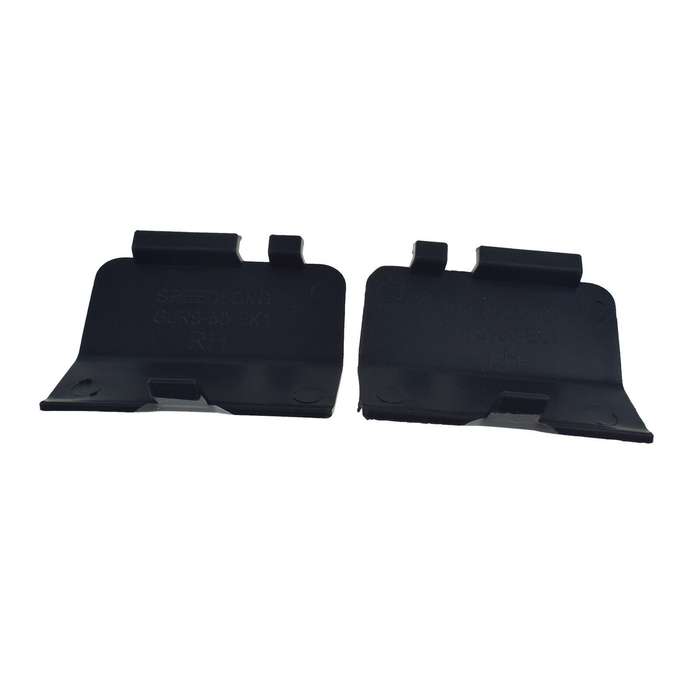 Rear Left &amp; Right Bumper Tow Hook Cover Cap Black Pair For Mazda 6 2013-2018