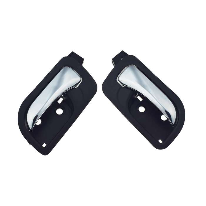 Rear Left &amp; Right Interior Door Handles Chrome Pair For Honda Accord 2003-2007