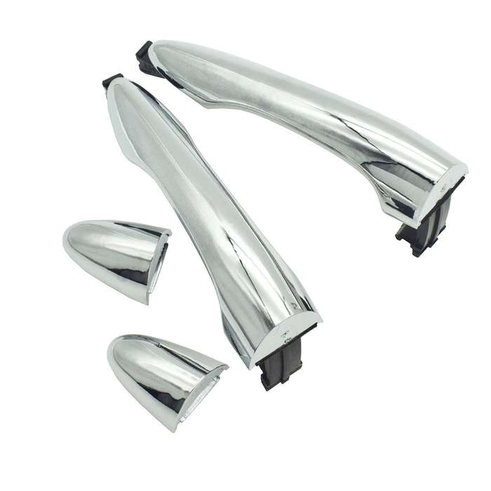 Rear Left &amp; Right Exterior Door Handles Chrome Pair For Kia Sportage 2011-2016