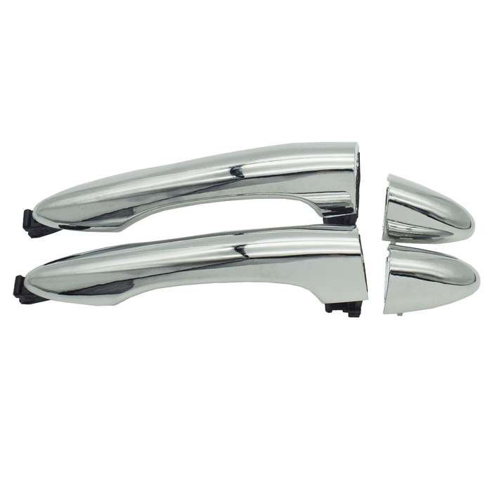Rear Left &amp; Right Exterior Door Handles Chrome Pair For Kia Sportage 2011-2016