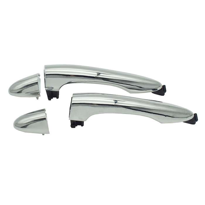 Rear Left &amp; Right Exterior Door Handles Chrome Pair For Kia Sportage 2011-2016