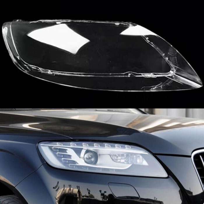 Pair Headlight Headlamp Lens Cover Clear Shell For Audi Q7 2006-2015 Right&amp;Left