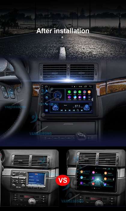 9" Wireless CarPlay Android Auto for BMW 3Ser E46 M3 320 GPS Wifi DAB+ Autoradio