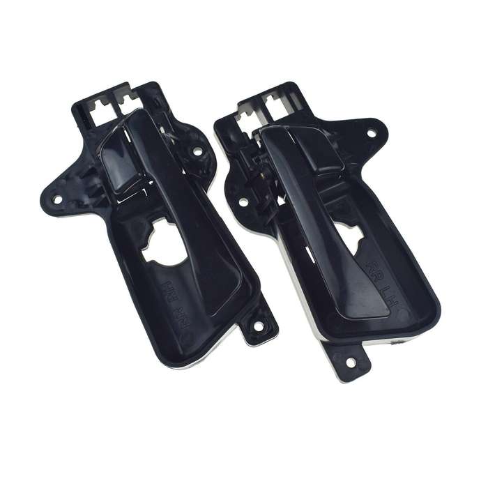 Rear Left &amp; Right Interior Door Handles Black Pair For Hyundai Elantra 2009-2012
