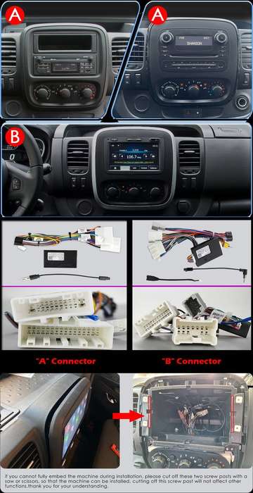 Android Autoradio CarPlay GPS Sat Nav BT DAB For Renault Trafic 3 X82 2014-2019