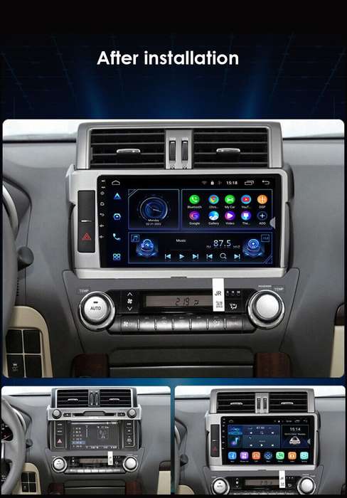 For Toyota Land Cruiser Prado DAB+ Autoradio Navigation BT Android Auto