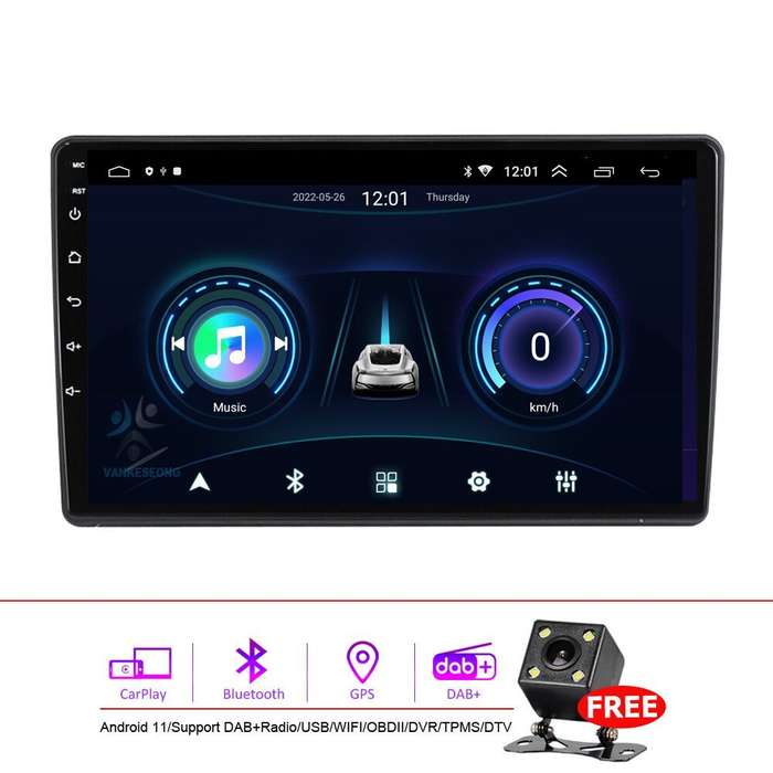 Car Radio For VW Polo MK3 MK4 Golf IV MK4 GPS Sat Nav Android 11 DAB+Stereo 9"BT