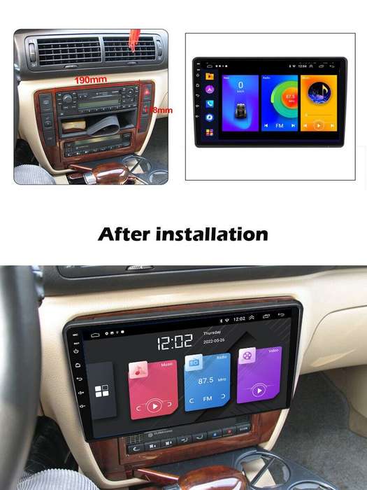 Car Radio For VW Polo MK3 MK4 Golf IV MK4 GPS Sat Nav Android 11 DAB+Stereo 9"BT