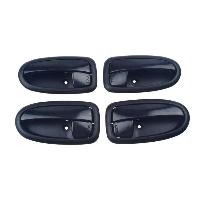Set of 4 Interior Door Handles Black FL FR RL RR For Hyundai Matrix Lavita 01-10