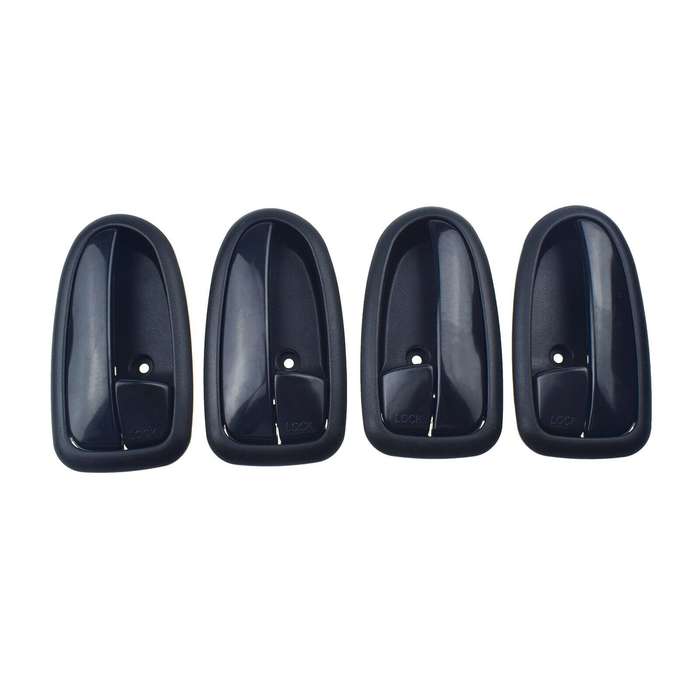 Set of 4 Interior Door Handles Black FL FR RL RR For Hyundai Matrix Lavita 01-10