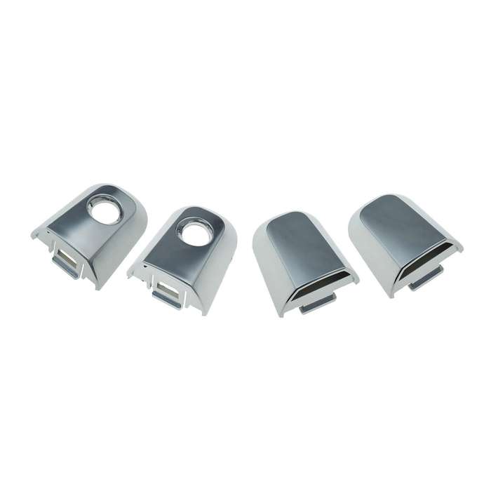 Set of 4 Exterior Door Handle Cap Chrome FL FR RL RR For Mitsubishi Montero L200