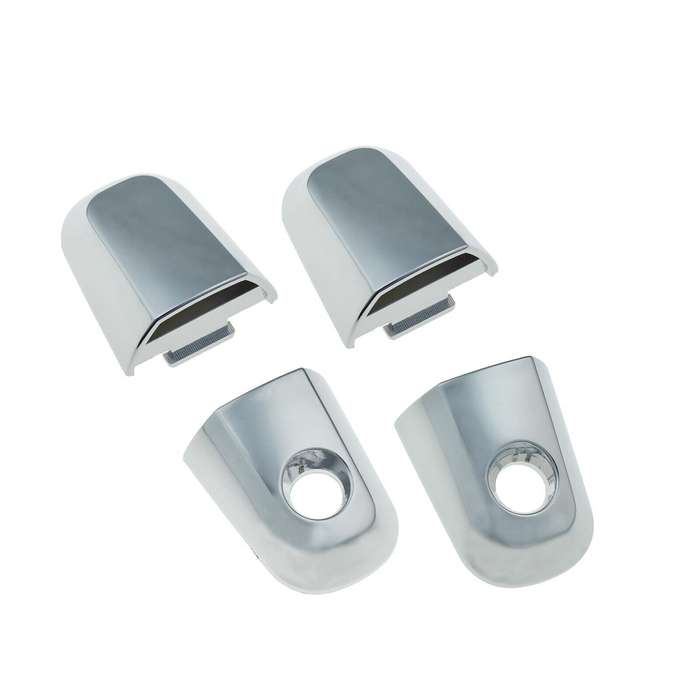 Set of 4 Exterior Door Handle Cap Chrome FL FR RL RR For Mitsubishi Montero L200