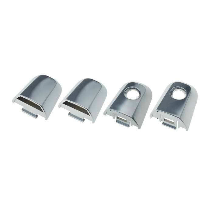 Set of 4 Exterior Door Handle Cap Chrome FL FR RL RR For Mitsubishi Montero L200