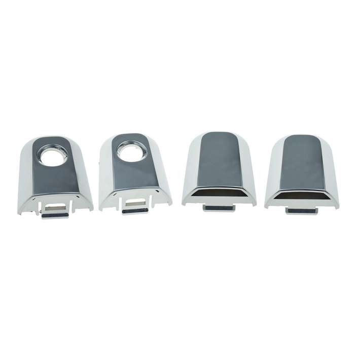Set of 4 Exterior Door Handle Cap Chrome FL FR RL RR For Mitsubishi Montero L200