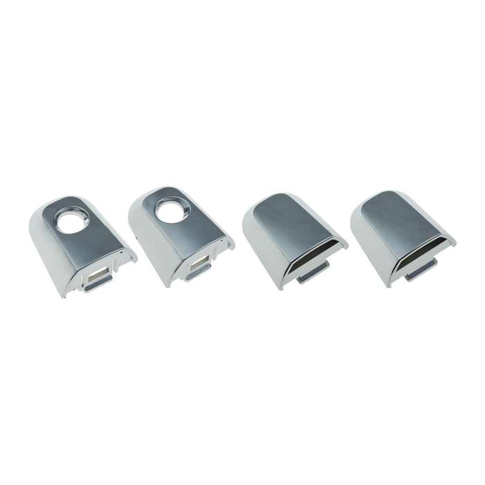 Set of 4 Exterior Door Handle Cap Chrome FL FR RL RR For Mitsubishi Montero L200