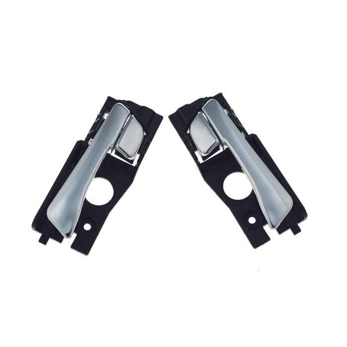 Rear Left &amp; Right Interior Door Handles Pair Chrome For Hyundai Accent 2012-2017