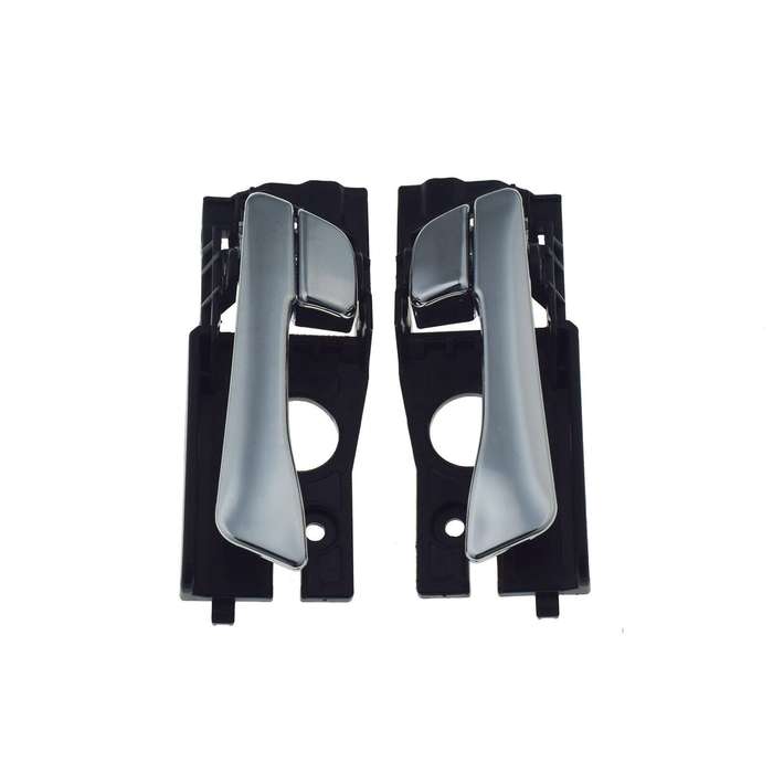 Rear Left &amp; Right Interior Door Handles Pair Chrome For Hyundai Accent 2012-2017