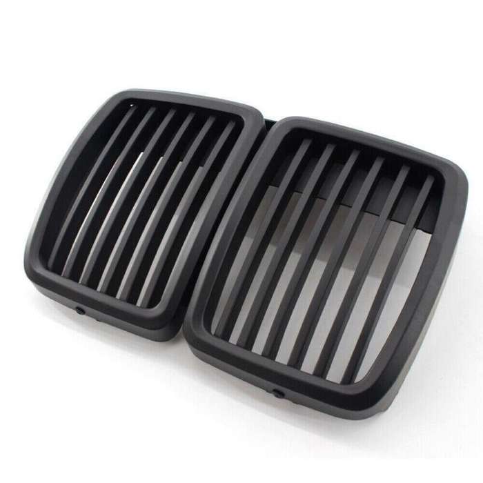 2X/Set Car Front Racing Grille Fit for BMW 3 Series E30 1984 - 1992 Mesh Grill