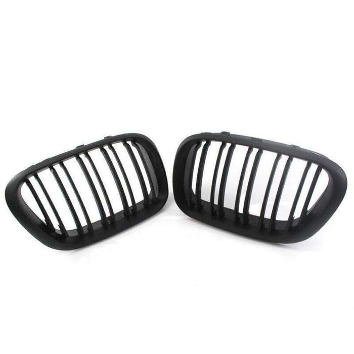 Matte Black Dual Slat Front Grille Fit for BMW X5 E53 2000-2003 Grill