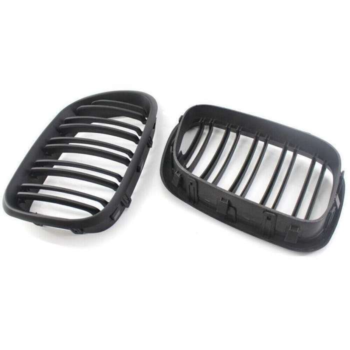 Matte Black Dual Slat Front Grille Fit for BMW X5 E53 2000-2003 Grill