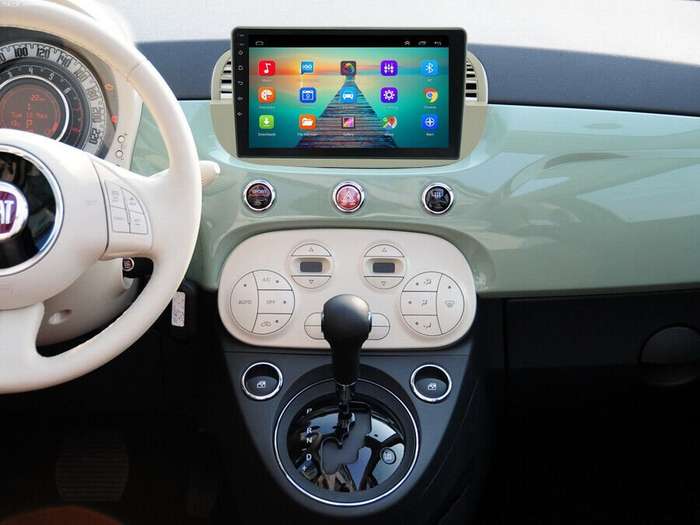 For Fiat 500 2008-2015 DAB Car Stereo GPS Sat Nav Bluetooth FM Radio Player +DVR